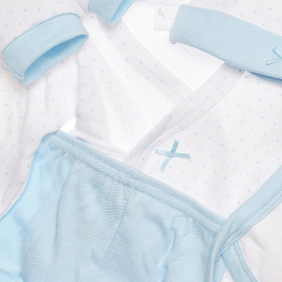 Set haine pentru bebeluși Interbaby, cu imprimeu, albastru pentru băieți, set de cinci piese Inter Baby 336873 3