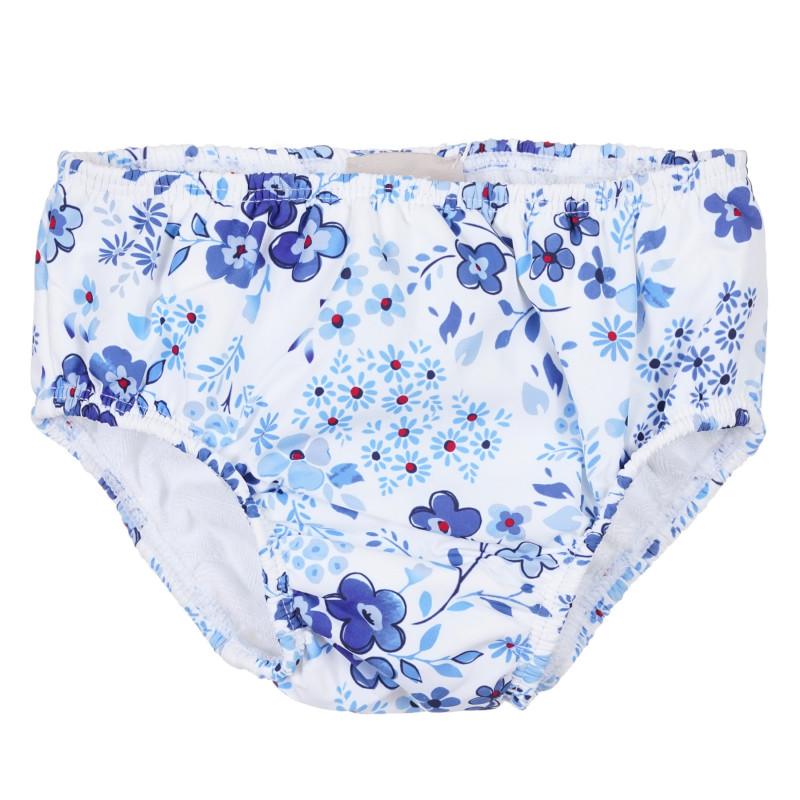 Pantaloni scurți de baie Chicco albi cu imprimeu floral pentru un bebeluș  337680