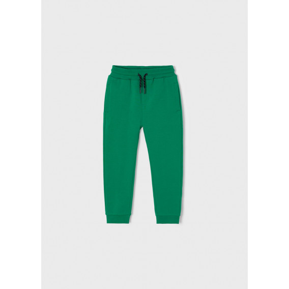 Pantaloni sport lungi de culoare verde Mayoral cu talie elastica Mayoral 338296 