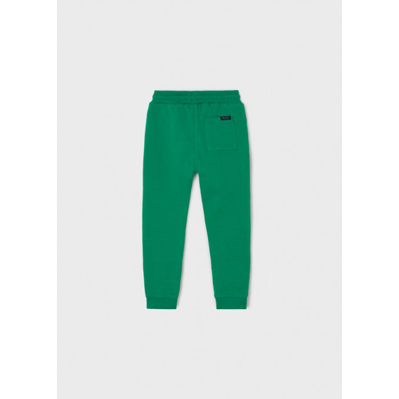Pantaloni sport lungi de culoare verde Mayoral cu talie elastica Mayoral 338297 2