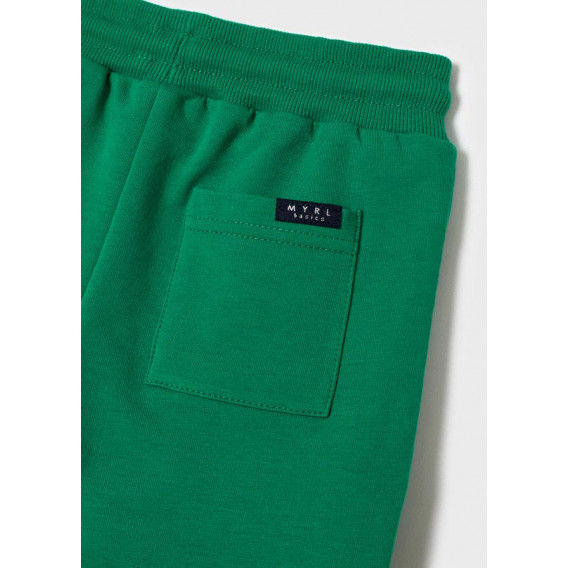Pantaloni sport lungi de culoare verde Mayoral cu talie elastica Mayoral 338298 3