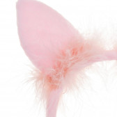 Tiara roz cu urechi de pisică și puf Chicco 338311 2