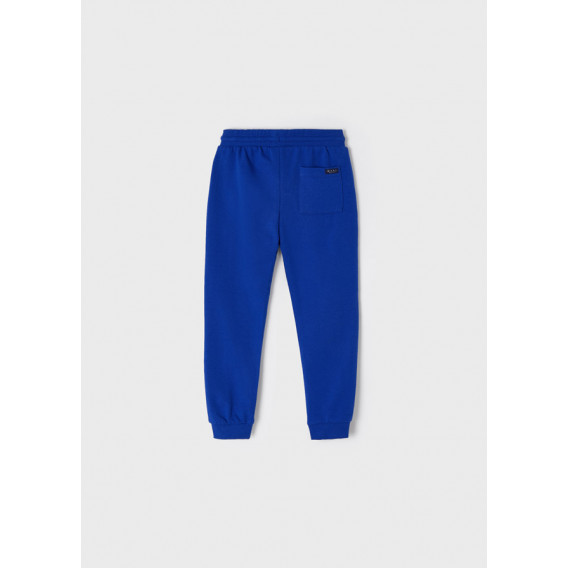 Pantaloni sport lungi albastri Mayoral cu talie elastica Mayoral 338488 2