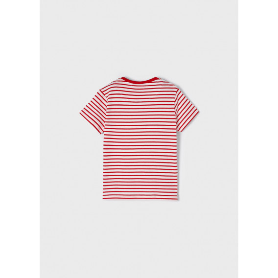 Mayoral set de doua tricouri cu motive nautice, rosu si alb Mayoral 338568 9