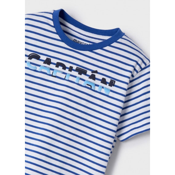 Mayoral set de doua tricouri cu motive nautice, albastru si alb Mayoral 338571 9