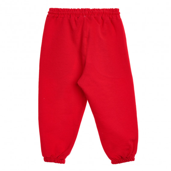 Pantaloni sport roșii ALG cu ursuleț de pluș ALG 339544 4