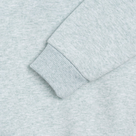 Bluză matlasată ALG cu mâneci lungi, de culoare verde deschis, cu imprimeu Bear ALG 339575 4