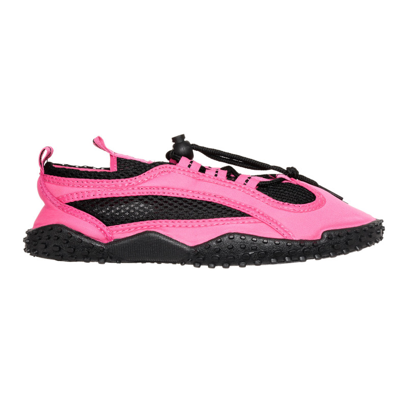 Pantofi aqua în roz cu accente negre  339720