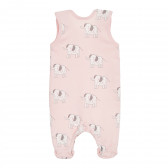 Salopetă din bumbac cu imprimeu pentru bebeluși, roz Pinokio 340513 4