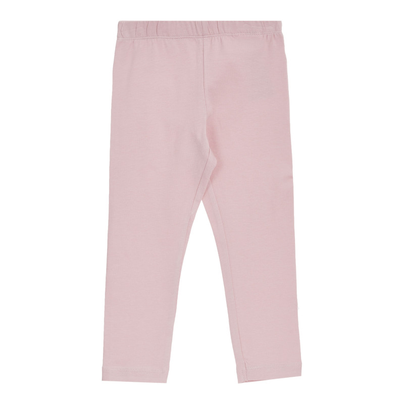 Pantaloni din bumbac roz deschis  340646