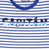 Mayoral set de doua tricouri cu motive nautice, albastru si alb Mayoral 340845 4