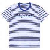 Mayoral set de doua tricouri cu motive nautice, albastru si alb Mayoral 340847 6