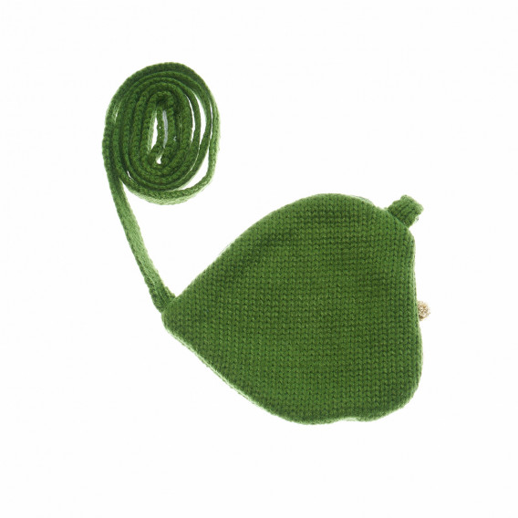 Geantă tricotată, în formă de frunză pentru fete