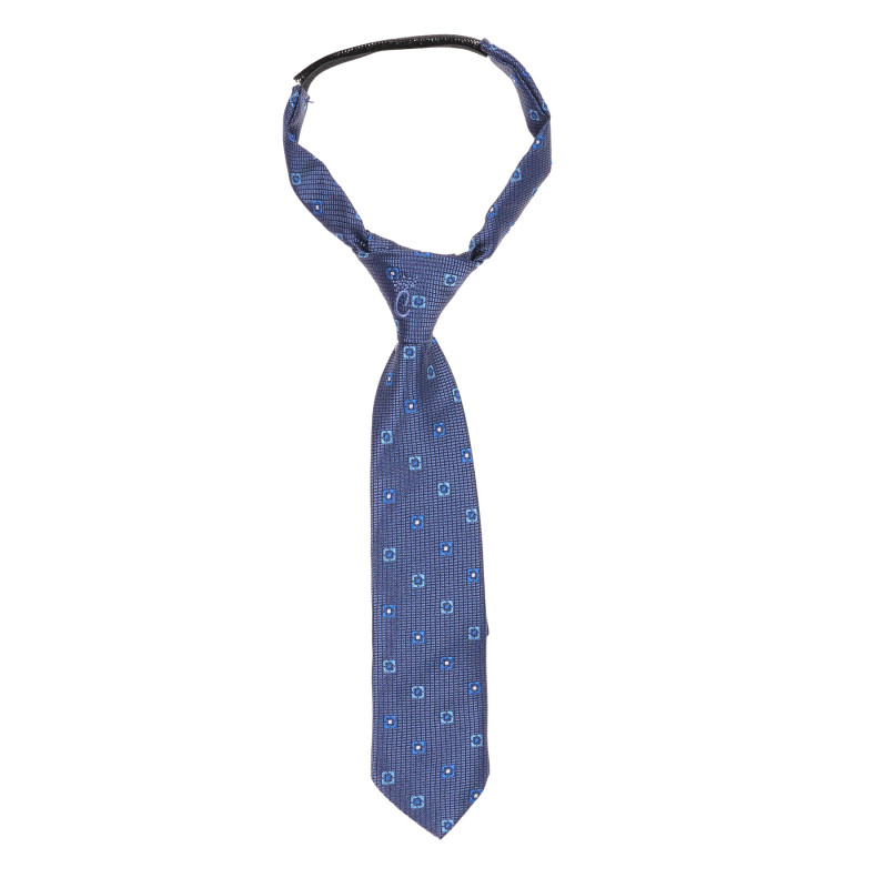 Cravata albastra cu imprimeu figurat  342494