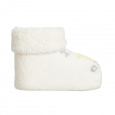 Botoși tricotați STAR pentru bebeluș, albi Chicco 343031 