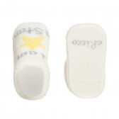 Botoși tricotați STAR pentru bebeluș, albi Chicco 343032 2