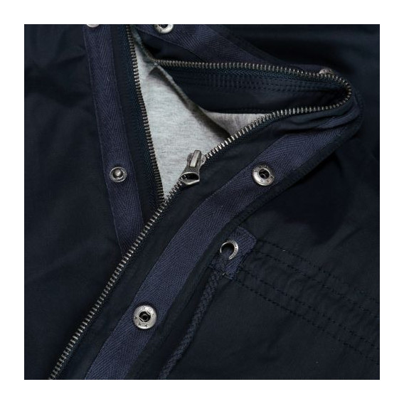 Jacheta cu glugă, cu broderie mică, albastru închis, pentru băieți Pepe Jeans 34305 3