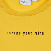Numele-i un hanorac galben cu imprimeu „Escape your mind”. Name it 344486 2