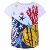 Bluză din bumbac cu mânecă scurtă cu imprimeu multicolor pentru fete Tuc Tuc 34467 