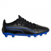 Pantofi sport din piele neagră cu accente albastre Puma 344727 