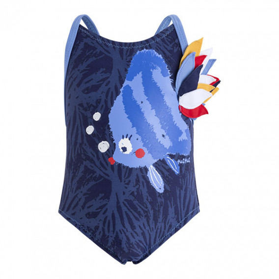 Costum de baie dintr-o bucată, pentru fete, Tuc Tuc, albastru închis Tuc Tuc 34485 