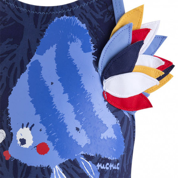 Costum de baie dintr-o bucată, pentru fete, Tuc Tuc, albastru închis Tuc Tuc 34487 3