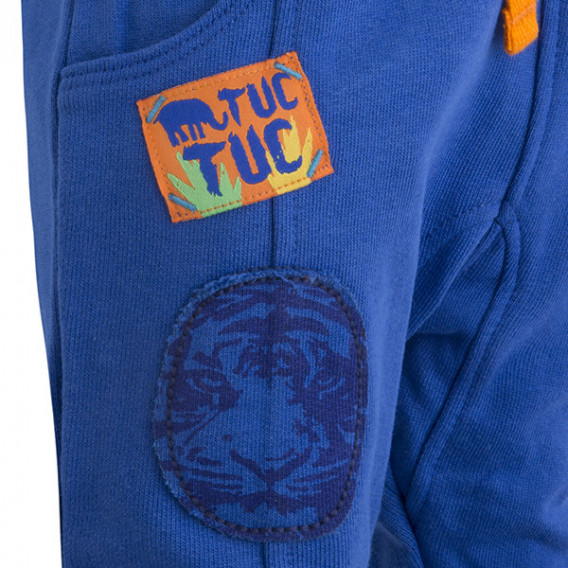 Pantaloni cu aplicații și un logo pentru băieți Tuc Tuc 34580 3