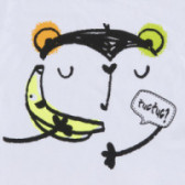 Tricou din bumbac cu un print de animăluț cu banană pentru băieți Tuc Tuc 34658 3
