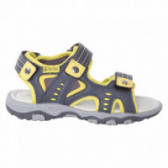 Sandale pentru băieți, gri și galben Tuc Tuc 34665 