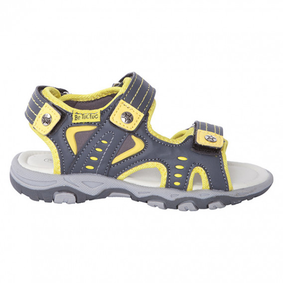 Sandale pentru băieți, gri și galben Tuc Tuc 34665 