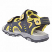 Sandale pentru băieți, gri și galben Tuc Tuc 34667 3