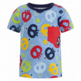 Tricou din bumbac cu cranii multicolore pentru băieți Tuc Tuc 34699 2
