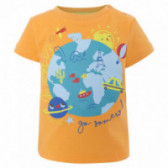 Tricou din bumbac cu imprimeu de glob pentru băieți Tuc Tuc 34738 