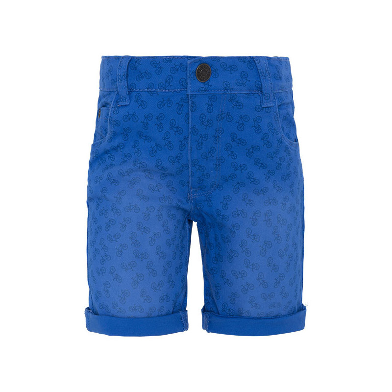 Pantaloni scurți de culoare albastru cu imprimeu de biciclete pentru băieți  34771