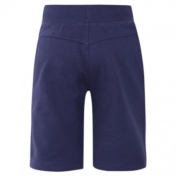 Pantaloni scurți din bumbac bleumarin cu imprimeu colorat pentru băieți Tuc Tuc 34775 2