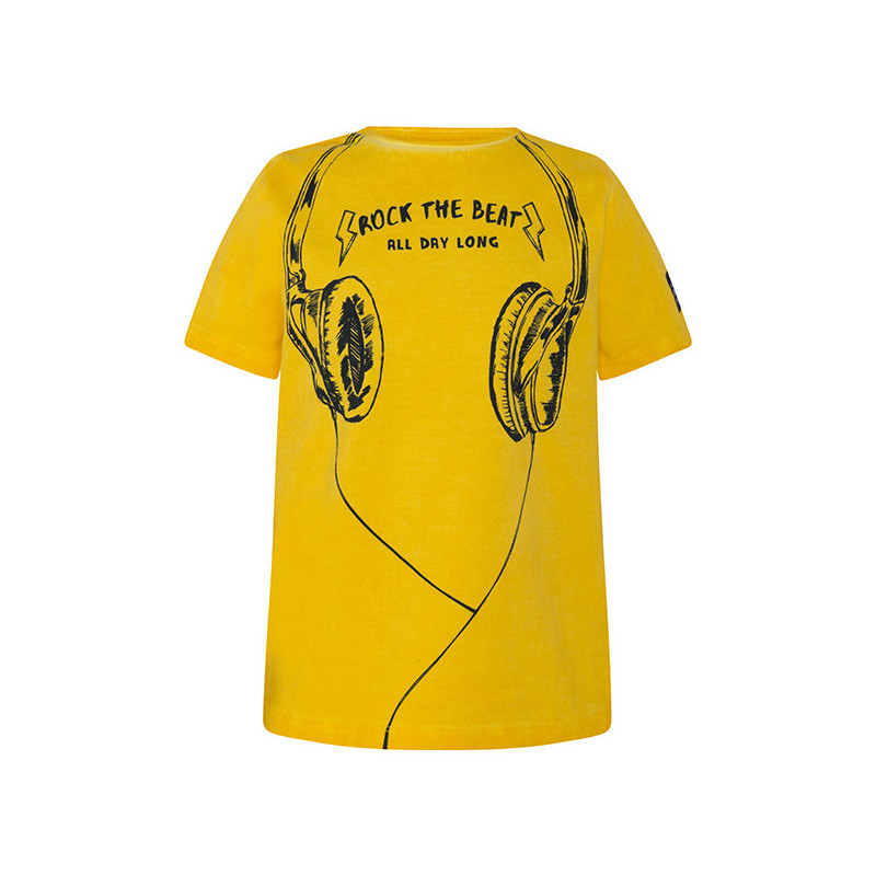 Tricou din bumbac cu imprimeu de căști pentru băieți  34800