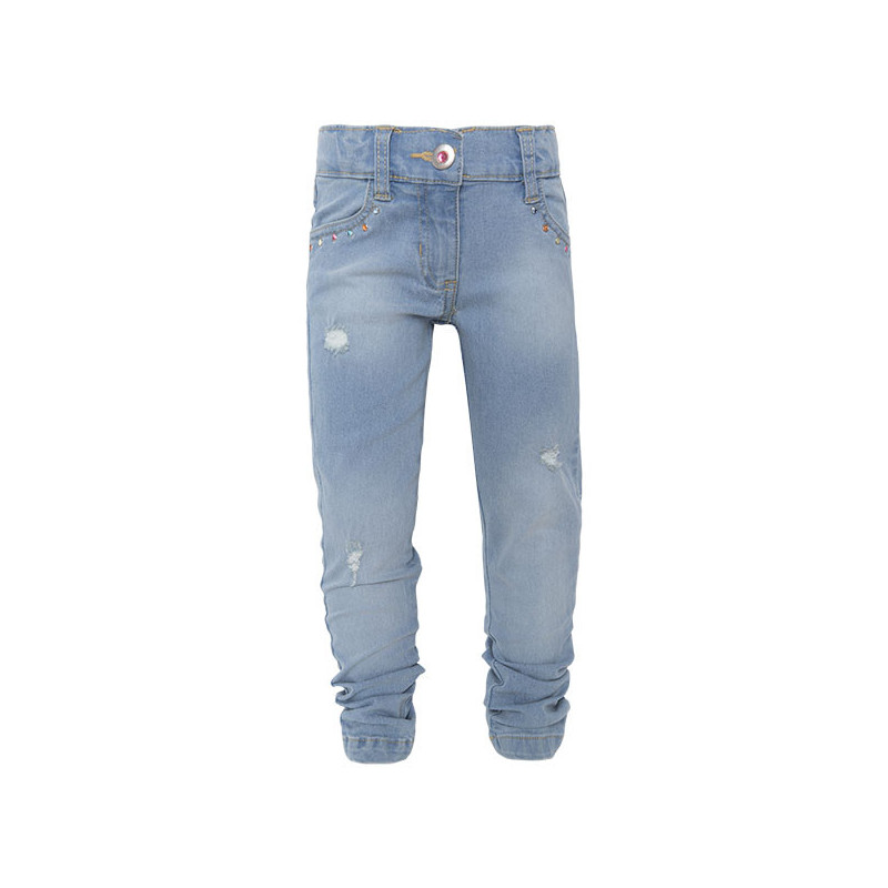Jeans cu pietricele strălucitoare decorative pentru fete  34839