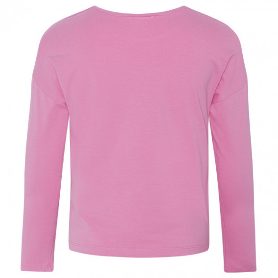 Bluză cu mânecă lungă, de culoare roz, din bumbac, pentru fete Tuc Tuc 34947 2