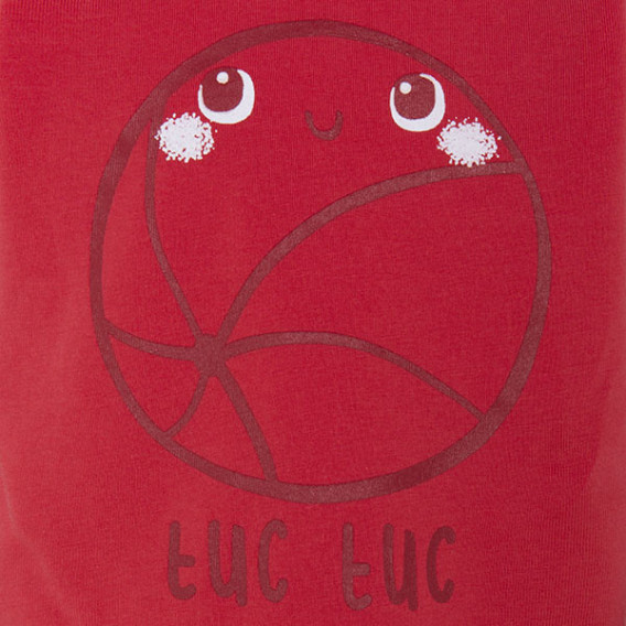 Tricou din bumbac cu imprimeu minge veselă pentru băieți Tuc Tuc 34991 3