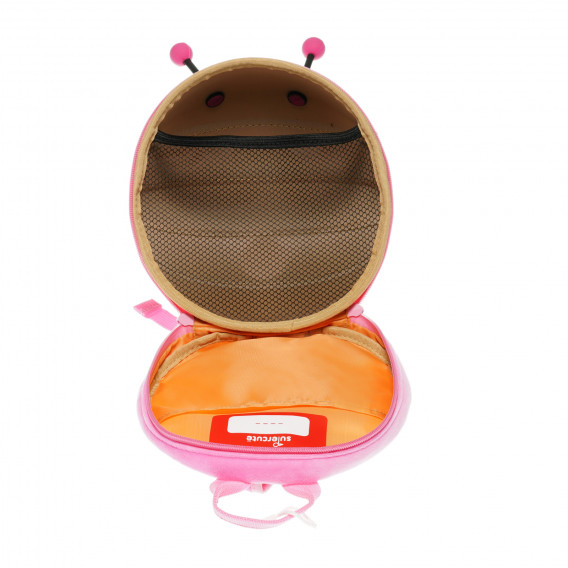 Rucsac mini pentru copii - albină cu centura de siguranță, roz Supercute 35636 5