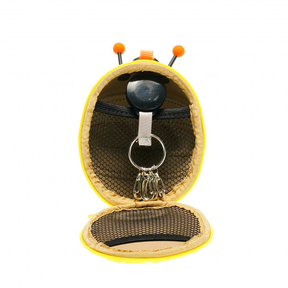 Geantă mică cu design de albine negru cu portocaliu Supercute 35789 9