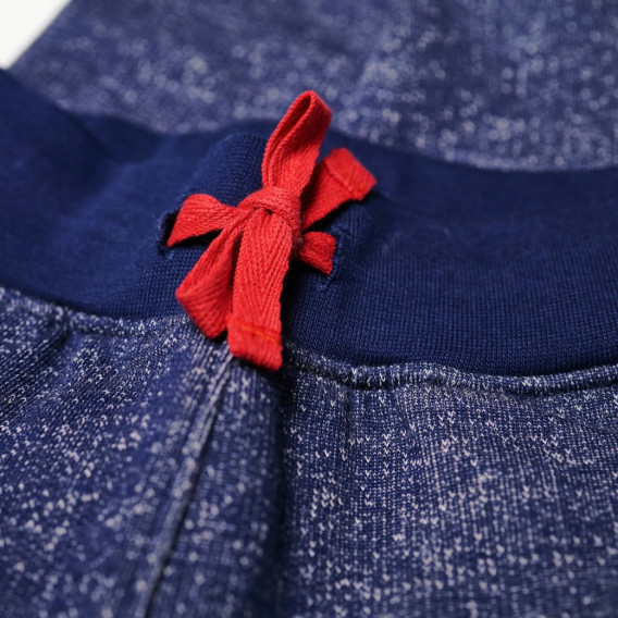 Pantaloni de bumbac, albaștri cu accente roșii Tuc Tuc 35814 3