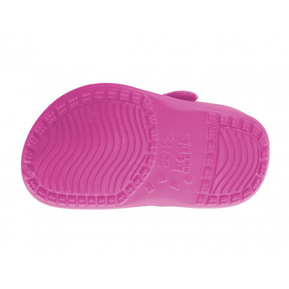 Papuci din cauciuc, parfumați cu aplicație unicorn pentru bebeluș, roz Beppi 360728 2