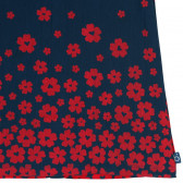 Rochie cu mânecă lungă cu imprimeu de flori roșii Boboli 3645 4