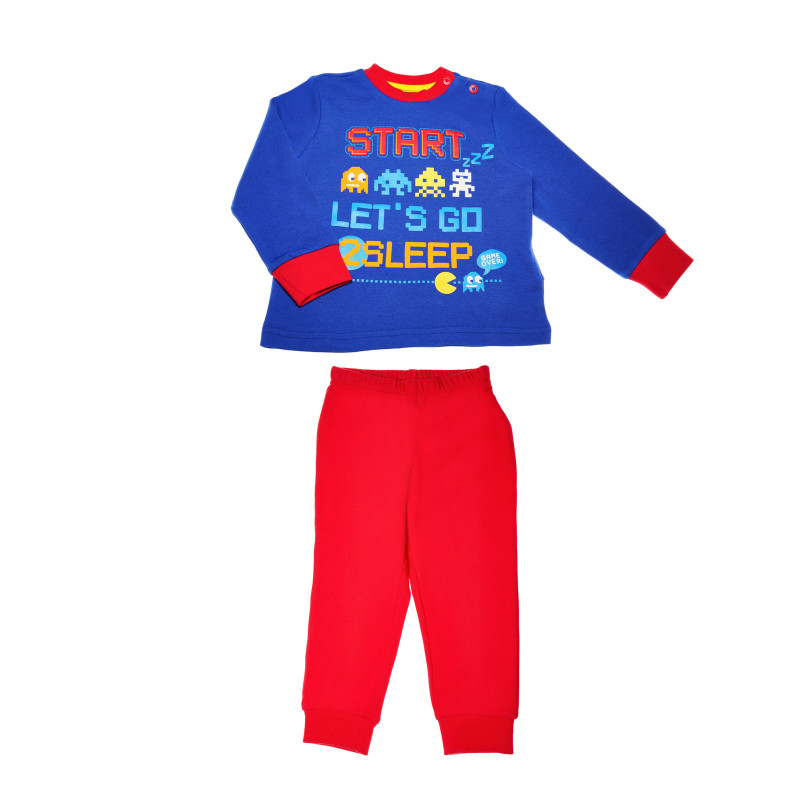 Pijamale din bumbac cu mânecă lungă pentru băieți  36484