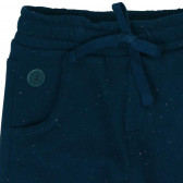 Pantaloni de bumbac albaștri cu șireturi pentru băieți Boboli 365 3
