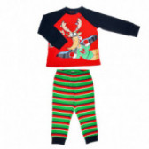 Pijamale de bumbac cu motive de Crăciun pentru băieți Chicco 36540 