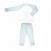 Pijamale din bumbac Chicco pentru băieți în gri deschis cu imprimeuri Chicco 36562 2