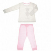Pijamale de bumbac cu un imprimeu de urs pentru fete, multicolore Chicco 36567 2