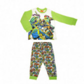 Pijama din bumbac cu imprimeu gri pentru băieți Chicco 36580 